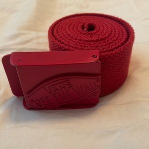 Red Vans Clamp Belt